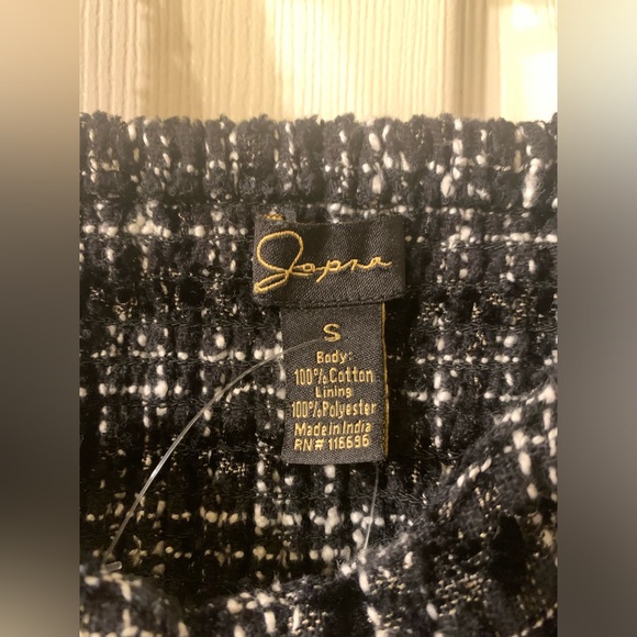 Japna Women’s Cropped Tweed Top, Size Small Black/White Plaid, EUC - Picture 4 of 4